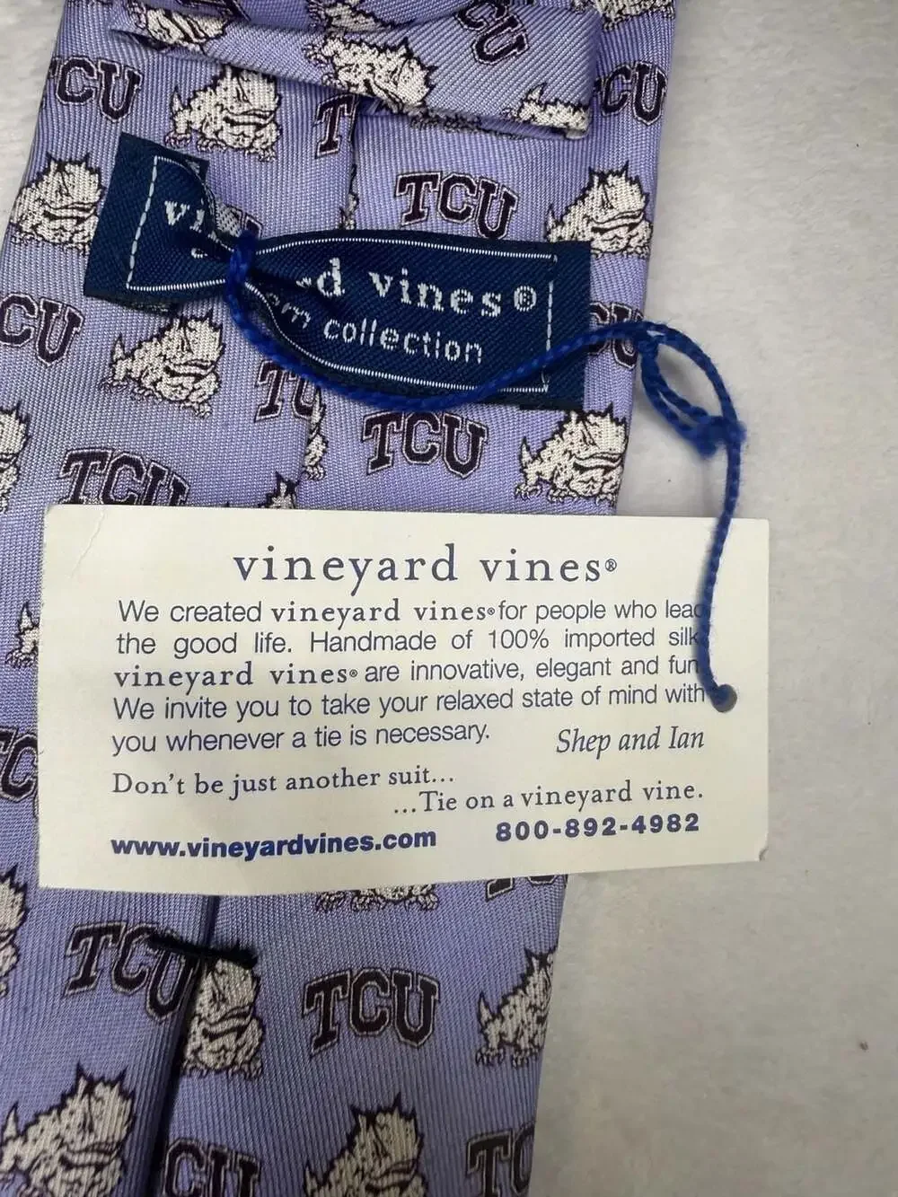Vineyard Vines TCU Horned Frogs Silk Necktie